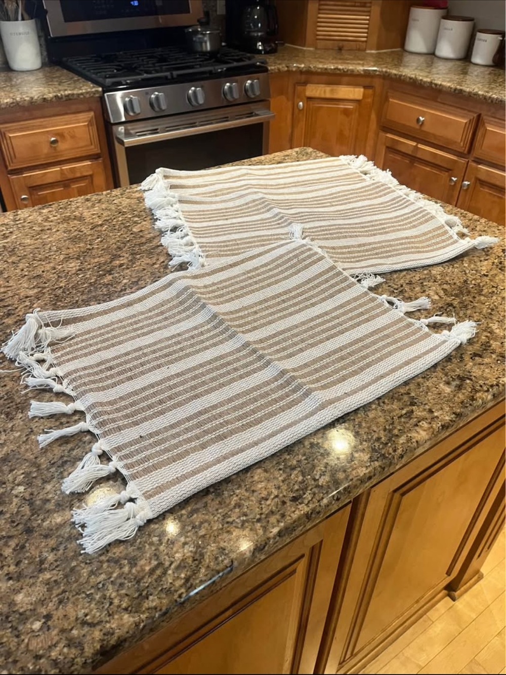 Hearth & Hand with Magnolia Jute & Cotton Placemats Set of 4 - 14" x 19" Coastal